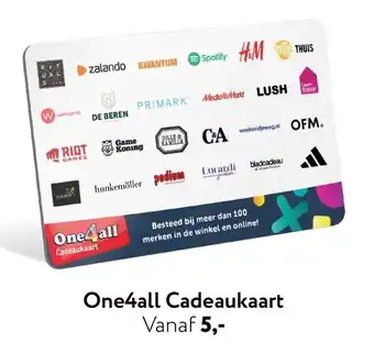Primera One4all Cadeaukaart aanbieding