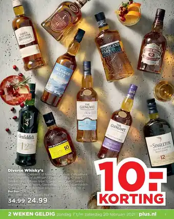 PLUS Diverse Whiskey's aanbieding