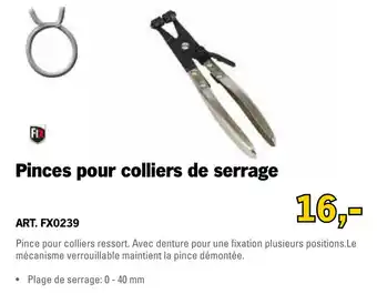 Toolspecial Fix Pinces pour coliers de serrage | FX0239 aanbieding