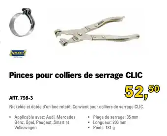 Toolspecial Hazet Pinces pour coliers de serrage CLIC | 798-3 aanbieding