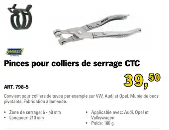 Toolspecial Hazet Pinces pour coliers de serrage CTC | 798-5 aanbieding