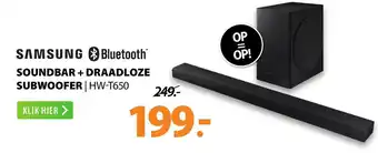 Expert SAMSUNG Soundbar + draadloze subwoofer | HW-T650 aanbieding