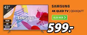 Expert SAMSUNG 4K QLED TV | QE43Q67T aanbieding