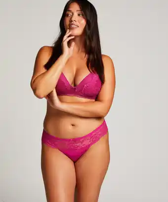 Hunkemoller Hunkemöller boxerstring bianca roze aanbieding