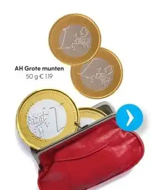 Albert Heijn Ah grote munten 50 g € 119 aanbieding