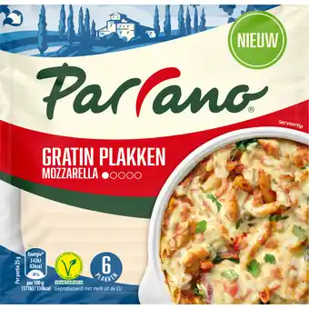 Dekamarkt Parrano mozzarella gratin plakken aanbieding