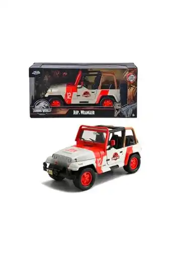 Amazon Jada toys 253253005 - jeep wrangler jurassic park, metaal, 19 cm, meerkleurig, vanaf 8 jaar aanbieding