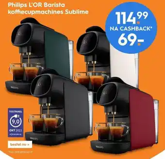 Blokker Philips L'OR Barista koffiecupmachines Sublime aanbieding