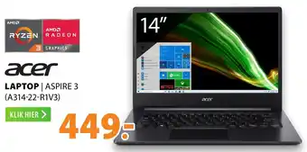 Expert ACER Laptop | Aspire 3 (A314-22-R1V3) aanbieding