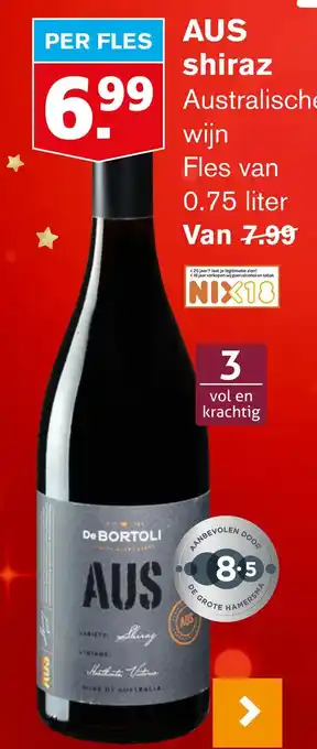 Hoogvliet Aus shiraz aanbieding