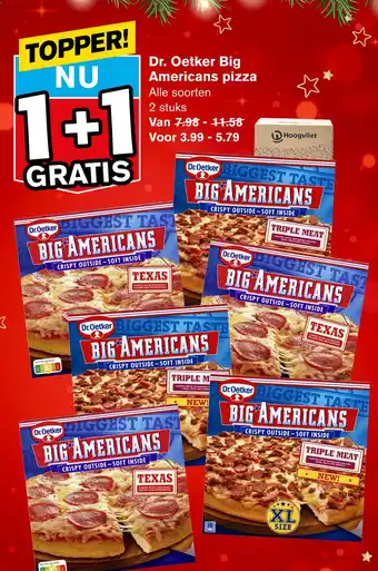 Hoogvliet Dr. oetker big americans pizza aanbieding