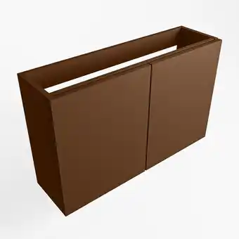 Sanitairwinkel.nl Mondiaz fowy fonteinonderkast - 70x22x50cm - 2 deuren - push to open - softclose - rust aanbieding