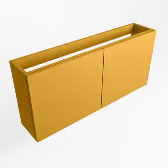 Sanitairwinkel.nl Mondiaz fowy fonteinonderkast - 110x22x50cm - 2 deuren - push to open - softclose - ocher aanbieding