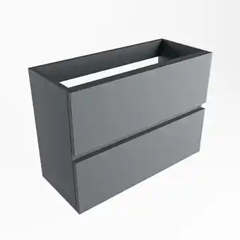 Sanitairwinkel.nl Mondiaz ada fonteinonderkast - 70x30x50cm - 2 lades - uitsparing links - softclose - plata aanbieding