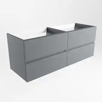 Sanitairwinkel.nl Mondiaz vica wastafelonderkast - 130x45x50cm - 4 lades - softclose - plata aanbieding