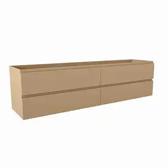 Sanitairwinkel.nl Mondiaz hay wastafelonderkast - 190x45x50cm - 4 lades - uitsparing links - softclose - oro aanbieding