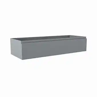 Sanitairwinkel.nl Mondiaz foge wastafelonderkast - 120x45x25cm - 1 lade - uitsparing links - softclose - plata aanbieding