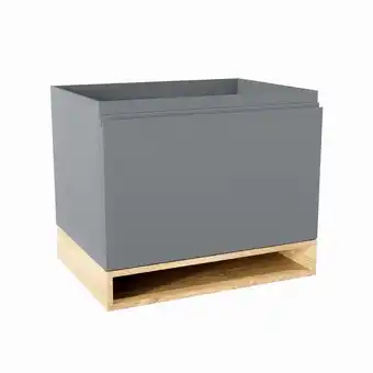 Sanitairwinkel.nl Mondiaz flott wastafelonderkast - 60x45x50cm - 1 lade - softclose - plata aanbieding