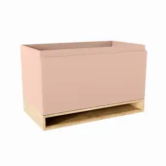 Sanitairwinkel.nl Mondiaz flott wastafelonderkast - 80x45x50cm - 1 lade - softclose - rosee aanbieding