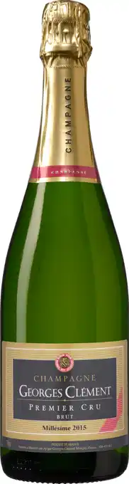 Wijnvoordeel Champagne georges clément premier cru millésime brut aanbieding