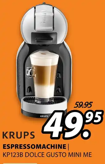 Expert Krups Espressomachine | KP123B DOLCE GUSTO MINI ME aanbieding