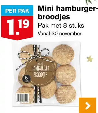 Hoogvliet Mini hamburger broodjes aanbieding