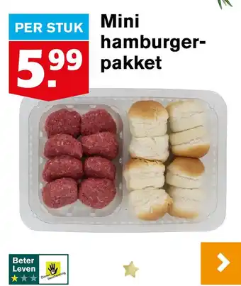 Hoogvliet Mini hamburger pakket aanbieding