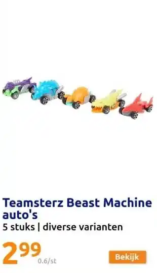 Action Teamsterz beast machine auto's aanbieding