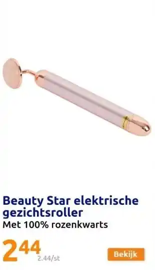 Action Beauty star elektrische gezichtsroller aanbieding