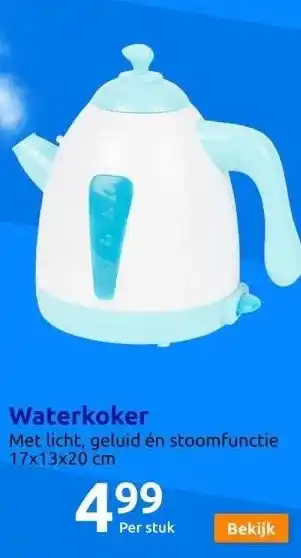 Action Waterkoker aanbieding