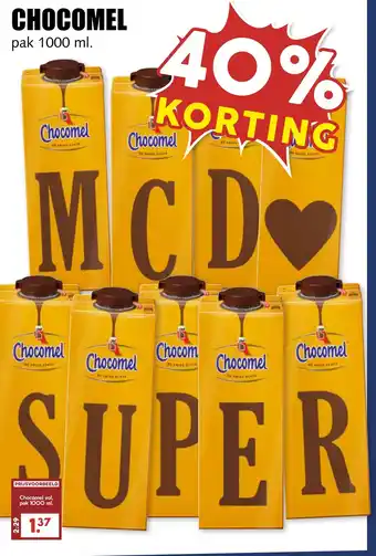 MCD Supermarkt Chocomel aanbieding