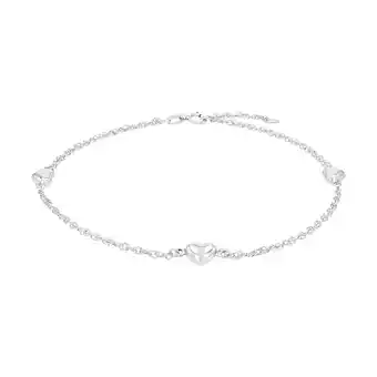 Douglas Amor enkelband voor dames, sterling zilver 925, hartje aanbieding