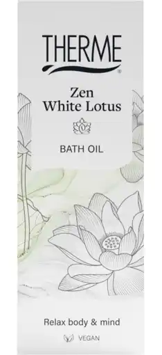 De Online Drogist Therme zen white lotus badolie 100ml aanbieding