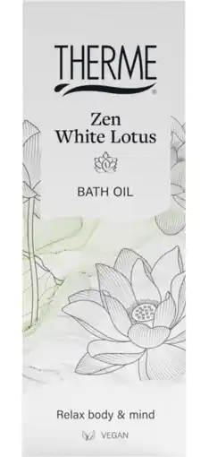 De Online Drogist Therme zen white lotus badolie 100ml aanbieding