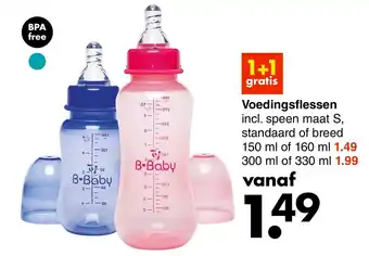 Wibra Voedingsflessen 150ml of 160ml aanbieding