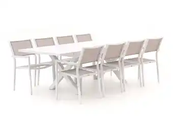 Kees Smit Bellagio roma/pavello 180cm dining tuinset 9-delig uitschuifbaar aanbieding