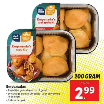 Lidl Chef Select Empanadas aanbieding