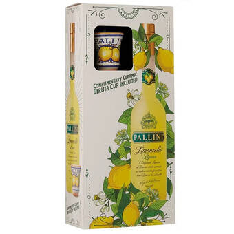 Dirck 3 Pallini limoncello met unieke deruta 50 cl aanbieding