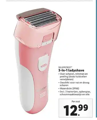 Lidl Silvercrest® 3-in-1 Ladyshave aanbieding