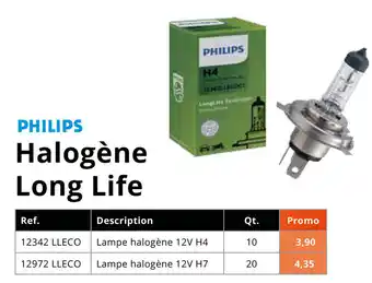 Toolspecial Philips Halogene Long Life Lampe 12V H4 | 12342 LLECO aanbieding