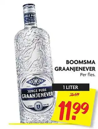 Dekamarkt Boomsma Graanjenever aanbieding