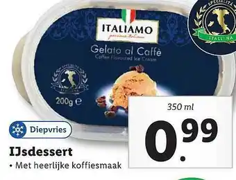 Lidl Italiamo Ijsdessert aanbieding