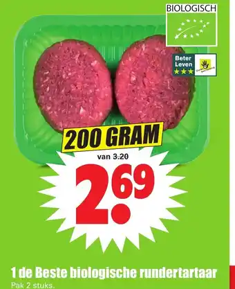 Dirk Biologische rundertartaar 200g aanbieding