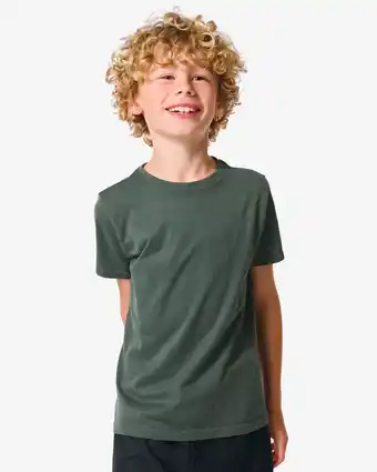 HEMA Hema naadloos kinder sportshirt groen (groen) aanbieding