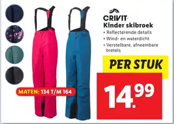 Lidl CRIVIT Kinder skibroek aanbieding