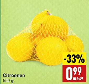 ALDI Citroenen 500 g. aanbieding