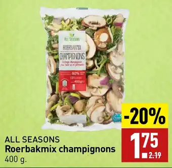 ALDI ALL SEASONS Roerbakmix champignons aanbieding