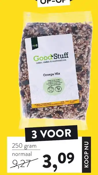 Holland & Barrett Holland & Barrett Good Stuff Omega Mix 3*250g aanbieding