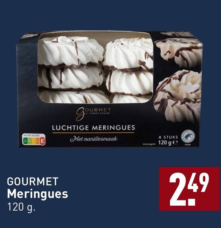 GOURMET Meringues aanbieding bij ALDI