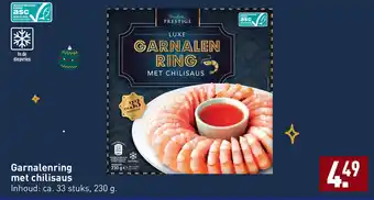 ALDI Garnalenring met chilisaus aanbieding